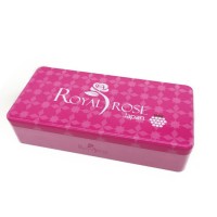 Customized Rectangle Empty Mask Packaging High Quality Pink Cosmetic Tin