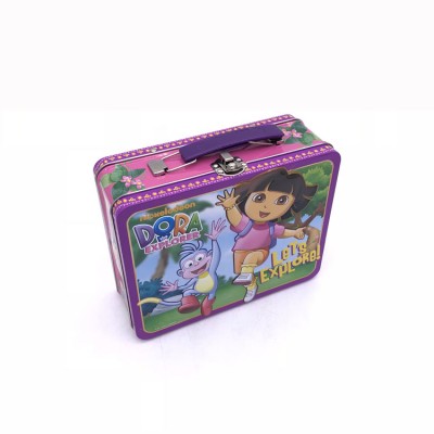 Custom Food Grade Material Tin Lunch Box With Lock And Key