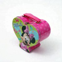 Custom Hinged Vintage Hello Kitty Metal Tin Lunch Box With Latch And Handle